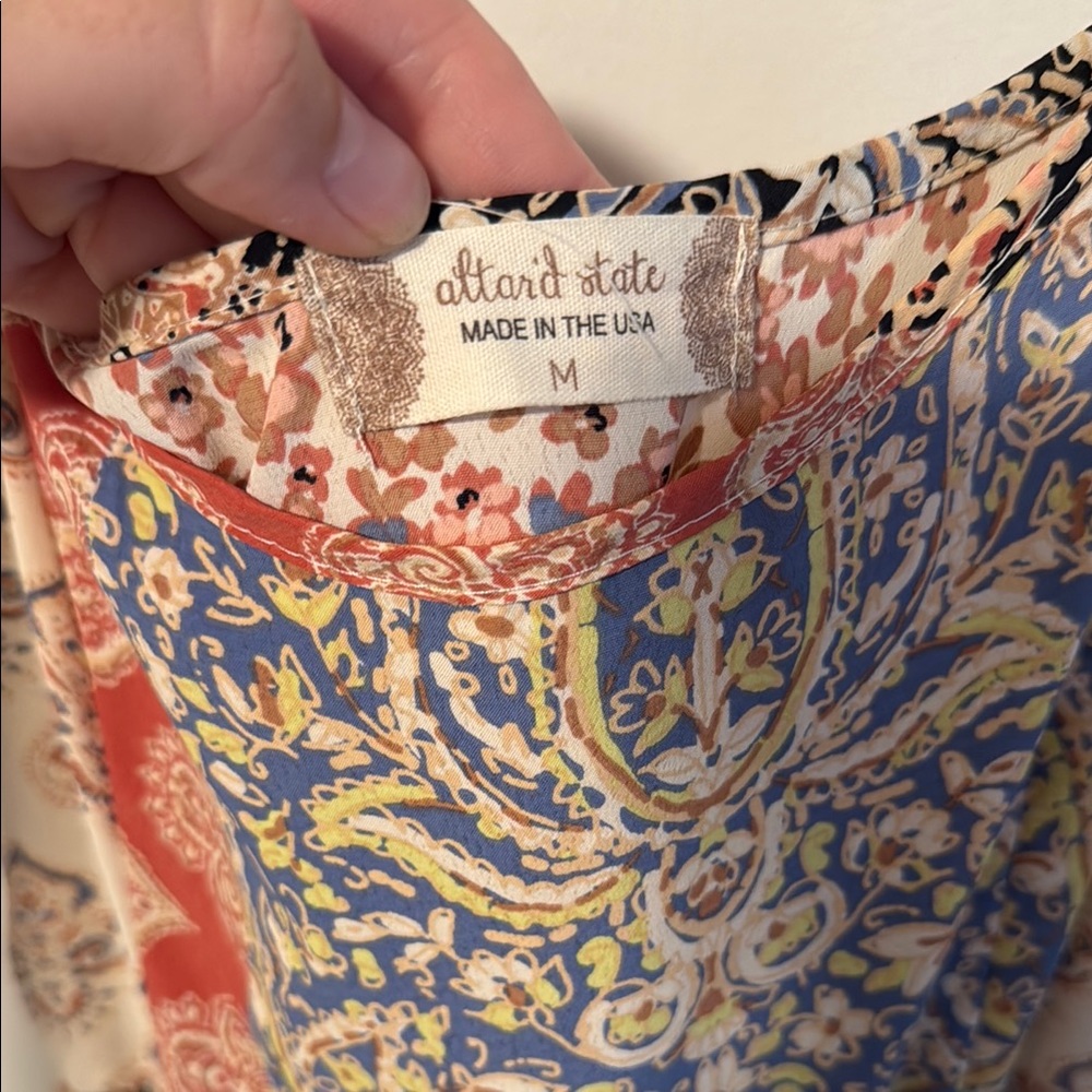 Altar'd State Multicolor Patchwork Mini Dress - image 2